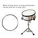 Yibuy Zinc Alloy Snare Drum Hoop Rim Ring for Decoration 6 Lug 14 Inch Upper Circle