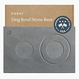 Dorai Home Stone Drying Mat for Dog Bowls – Absorbent Quick-Drying Pet Feeding Mat with Diatomaceous Earth, Non-Slip Base, and Water Gutter – Stone Mat for Dog Food and Water – (23.6" x 15.4")