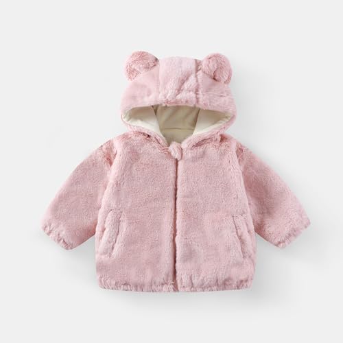 Thermal Puffer Hooded Plain Hoods for Kids Girl Boy Winter Fall Fleece Lined Wool Print Jacket Outfits Kid 20252