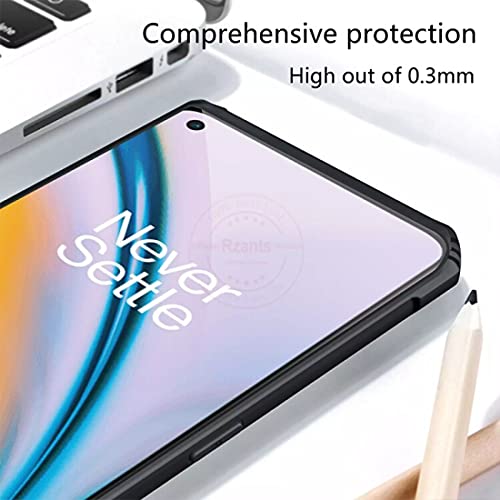 Image of REALCASE OnePlus Nord 2 Back Cover Case Shockproof Bumper Crystal Clear | 360 Degree Protection TPU+PC | Camera Protection | Acrylic Transparent Eagle Cover Case for Oneplus Nord 2 5G (X Black)