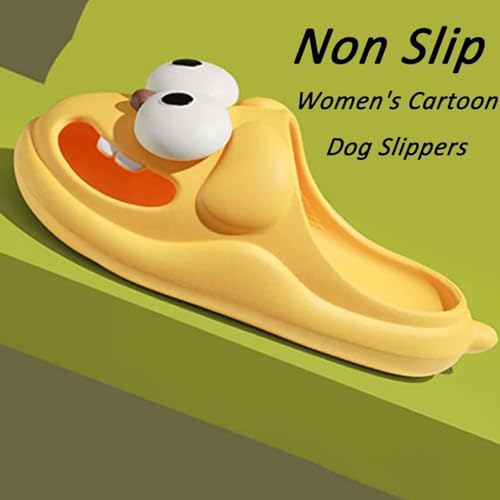 Big Eye Dog Slippers, Cute Soft Tongue Kiss Slides, Funny Couple 3D Cartoon Sandals, EVA Thick Kissing the Slipper4