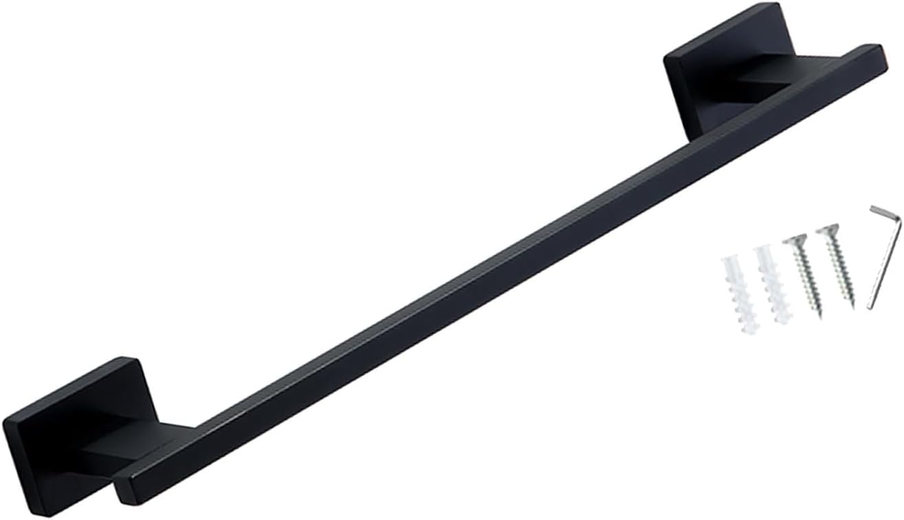 Bathroom Hardware Easy Installation Accessories for Bedroom Home Living Room black towel bar | 1X Bathroom Hardware 1 Pack of Installation Accessories