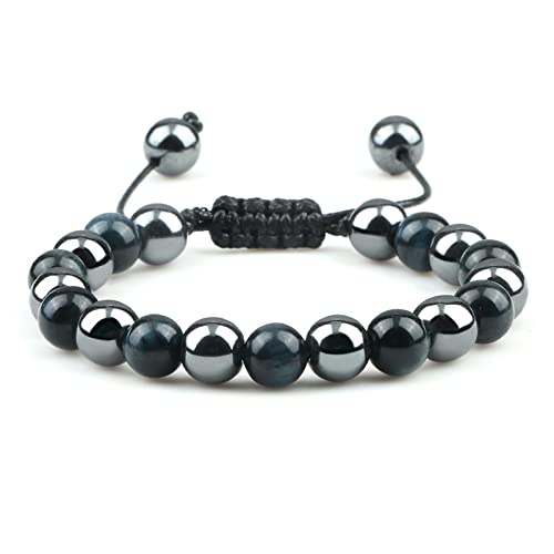 Bracelet oeil de tigre naturel tressé pour style urbain quotidien