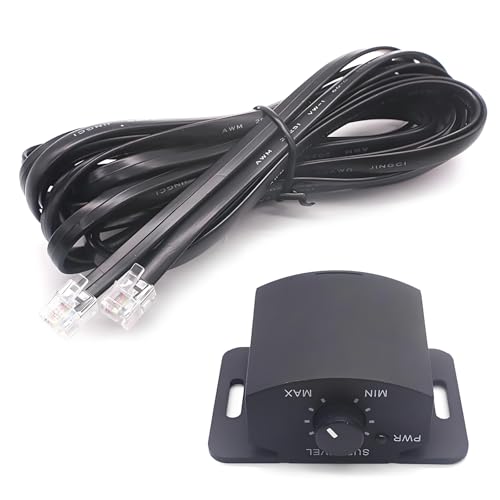 DRAGONRUN Amplifier Replacement Bass Knob Control Remote 6Pin Subwoofer Remote Volumes Adjustment Control Knob for Speakers