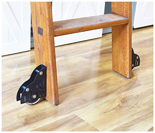 LHjin-Ruedas, Deslizar Biblioteca Barn Escalera Planta Rodillo Muebles Suelo Conjunto de Rodillos (2pcs) (Color : Sliver Roller 2)