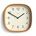 JONES CLOCKS® Sprite wall Clock | Modern Retro Rounded Square Clock | 10 inch | Mustard Yellow | Easy to Read Numbers | Perfect for Kitchen or Office