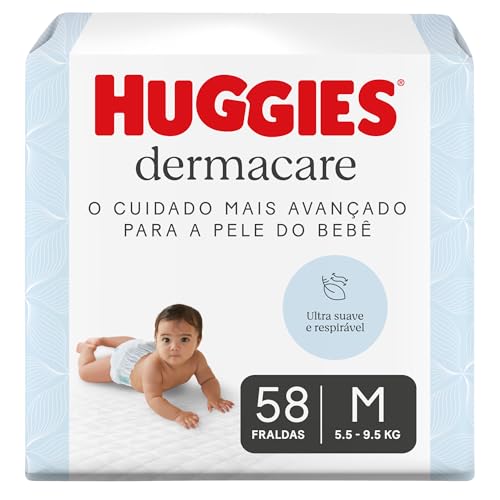 Fralda Huggies Premium Dermacare M - 58 Un