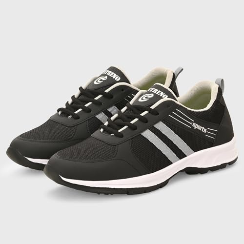 Image of Centrino Men's Sneaker Shoes Stylish | Shoes for Man Casual Sports | Lightweight Breathable Lace-Up Walking Shoes with Cushioned Insole | Comfortable Anti-Skid Canvas Sneakers for Men | Mens Shoes (9201)