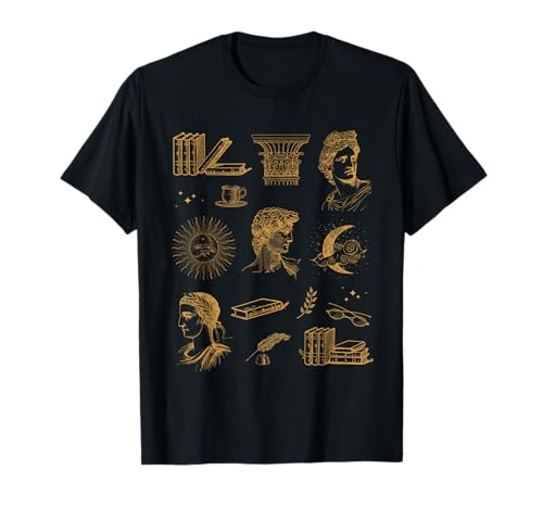Dark Academia Clothing Aesthetic Book Lover Bookaholic T-Shirt