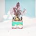 ROBOTIME 3D Puzzle DIY Music Box Puzzle Wood Model Kits to Build Rotating Cherry Blossoms Tree Craft Kits Unique Gift for Age 14+