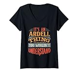 Womens Ardell Name V-Neck T-Shirt