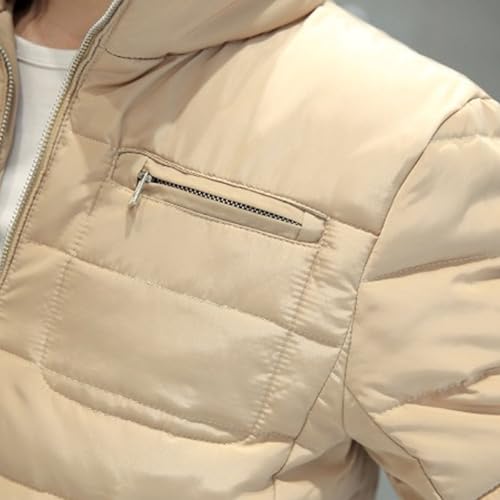 Abrigo acolchado con cremallera hombre impermeable de invierno 5