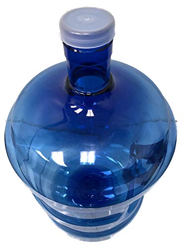 Alpine Cuisine 5 Gallon Plastic Water Jug With Cap & Handle - Heavy Duty Portable Container, Blue - View #3