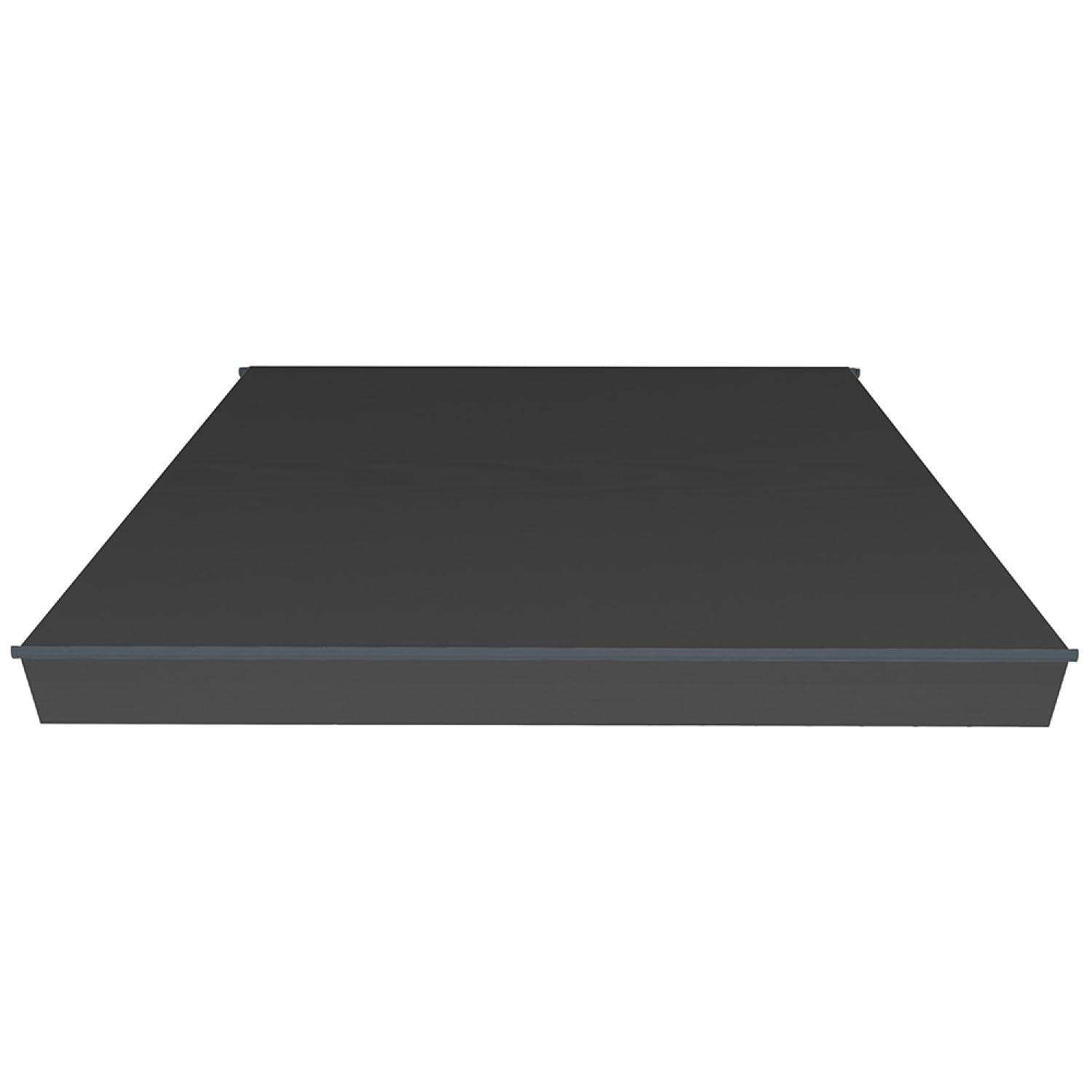 Store Banne Manuel 2,95x2,5 m Aluminium Toile Grise 280 g/m² Hydrofuge