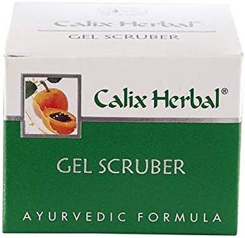 Calix Herbal Gel Scruber Face Scrub for Pore Unclog, Blackhead Removal Exfoliator Enriched with Neem & Apricot Shell, 50g