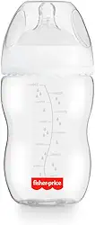 Mamadeira First Moments Clássica Neutra 330ml +4 meses Fisher Price - BB1026