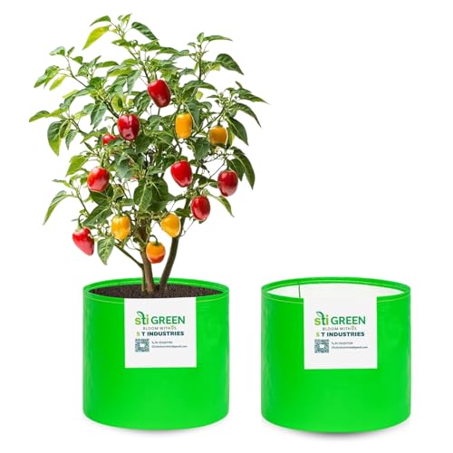 Image of HDPE Grow Bags 18X18 Inch (Pack of 2) | 260 GSM Plant Grow Bags UV-Protected Garden Bag | Growbags for Plants Terrace Gardening | Heavy Duty Plant Bag