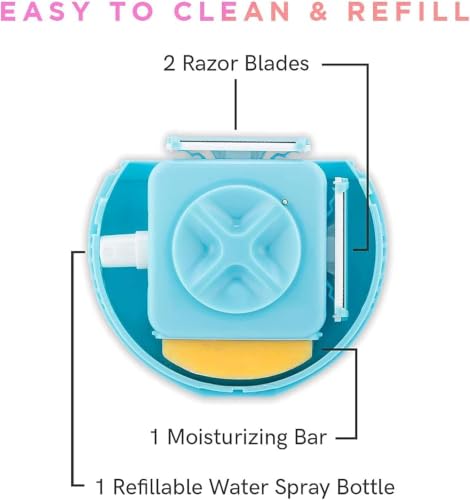 Image of Portable Travel Razors for Women Mini Hair Removal Machine Mini Razor for Men Shaving Traveler Disposable Blade-3 in 1 Portable Travel Razor