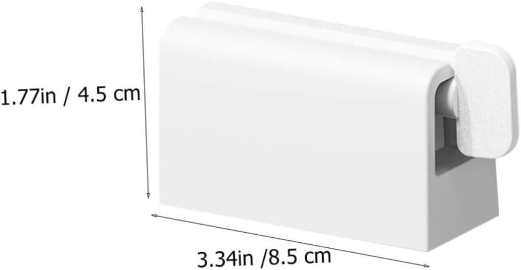 COLLBATH 4pcs Toothpaste Dispenser Stand Automatic Toothpaste Squeezer for Bathroom Easy to Use Holder Compact Design for Tubes
