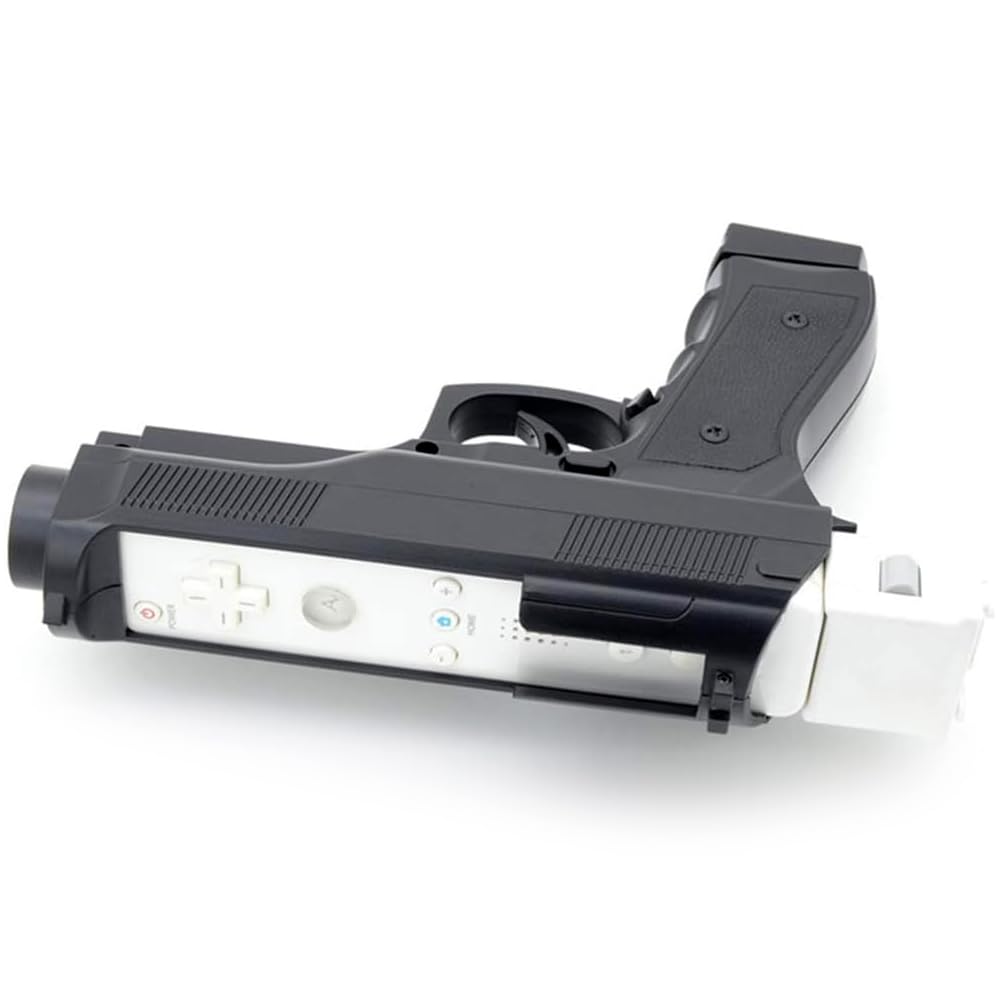OSTENT Light Gun Pistol Shooting Sport Videogioco compatibile per Nintendo Wii Remote Controller Confezione da 2