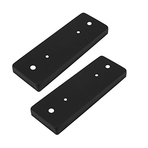 Aexit 2 piezas de la lámpara en el techo Placa de techo Chasis Rectángulo (model: B5939IIVI-6690CG) Base Accesorios Negro