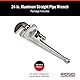 RIDGID 31105 Modell 824 gerade Aluminium-Rohrzange, 24 Sanitär-Schraubenschlüssel
