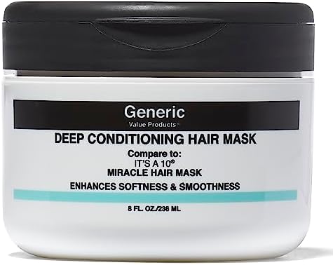 Generic Value Products GVP Deep Conditioning Hair Mask, Color Safe, Repairing, Dry Damaged Hair, Anti-Frizz, Detangling, Stops Breakage, Moisturizing