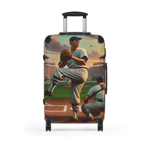 Vintage Baseball Suitcase, Travel Luggage Bag, Baseball Fan Gift, Sports Decor, Father's Day Present