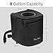 Deluxe Recycles Collapsible Trash Can for Boating and Camping | Large, Durable, and Portable with Inner Bin - 8 Gallons - (Black)