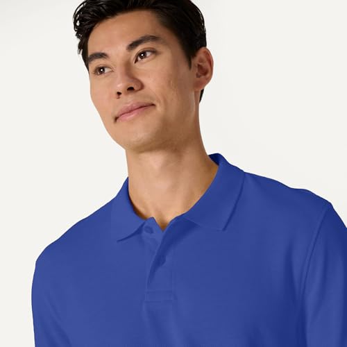 Image of Amazon Essentials Men's Regular-Fit Short Sleeve Cotton Pique Polo Shirt (Available in Big & Tall)