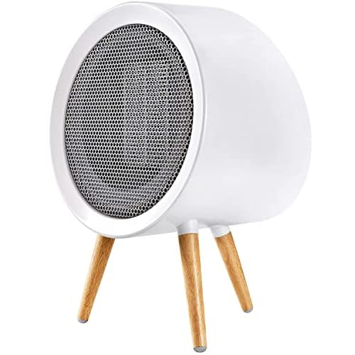 GAIATOP Space Heater, 1000W Energy Efficient Space Heater for Indoor Use, 3 Mode PTC Fast Heating Ceramic Electric Heater, Overheating & 45°Tip-Over Protection Portable Heater for Office Home White
