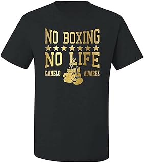 ZHONGWEI No Boxing No Life Canelo álvarez T-Shirt Canelo álvarez Shirt Black