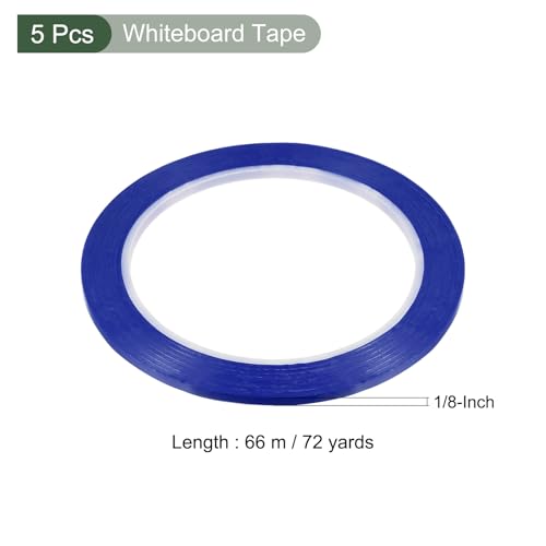 YOKIVE 5 fitas para quadro branco, fitas gráficas riscas para gráficos, marcação de gráficos, DIY, a