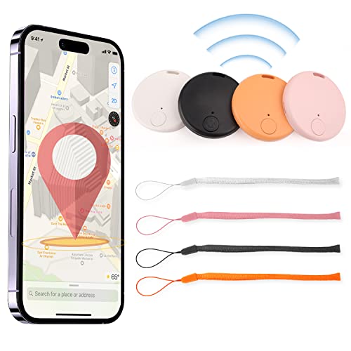 Portable GPS Tracker Key Finder, Bluetooth 5.0 Item Locator GPS Tracking Tool for Pets Wallet Keychain Backpack, Compatible with iOS Android Phone