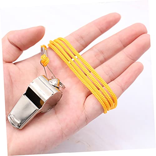 Silbatos de acero inoxidable naranja pack x5 para deportes miniatura 3