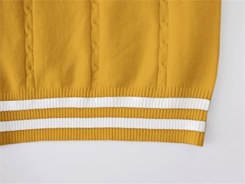 SANGTREE Women & Kids Uniform V Neck Cable Knit Sleeveless Sweater Vest4