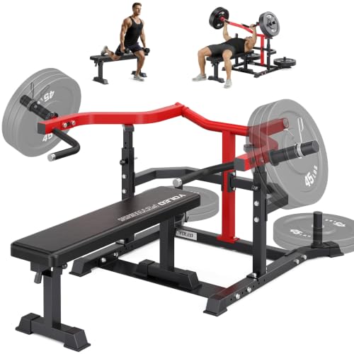 YOLEO Chest Press Machine with Independent Arms,Detachable Adjustable Bench