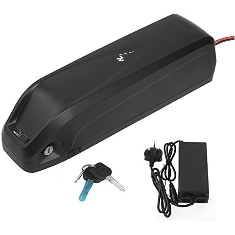 EBike Battery Lithium Lockable Rechargeable 48V 10Ah/13Ah Battery for Electric Bike with Charger UK and USB Port (10Ah) Cover