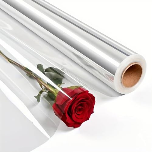 30m Geschenkfolie Transparent, 2.2 Mil Cellophanfolie, 40cm X 30m...