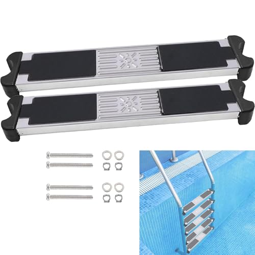 Peldaños para Escalera Piscina, 2 Piezas Peldaño Piscina Antideslizante Escalera Repuesto Acero Inoxidable General Escalera Piscina Accesorios Antideslizantes Piezas Escalera Piscina Pedal Escalera