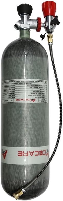 Acecare 6.8L/416Cu in CE Approved 300bar Carbon Fiber Charging System Cylinder for PCP Paintball Air Rifle