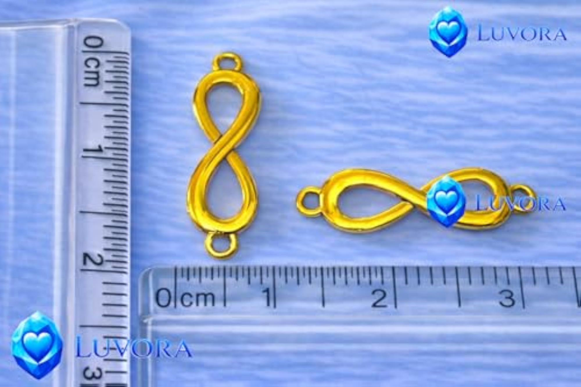Gold Infinity Charms for DIY Jewellery Making
