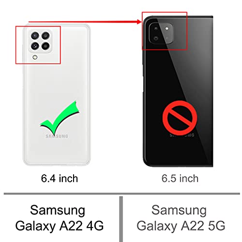 Osophter for Galaxy A22 4G Case with 2 Pcs Screen Protector Flower Floral for Girls Women Shock-Absorption Flexible TPU Rubber Phone Cover for Samsung Galaxy A22 4G(Purple Flower) by Osophter - Used condition - Image 2