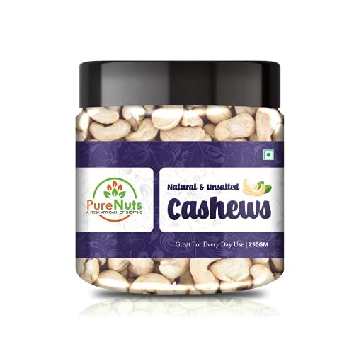 Image of Pure Nuts Dry Fruits Combo Pack - (250g*4 Eacj Jar) 1kg (Almonds Cashews Pistachios Raisins) - All Premium.