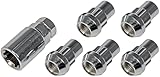 Dorman 712-228.5 Wheel Nut Lock Chrome Acorn Set 1/2-20 Compatible with Select Models, 5 Pack