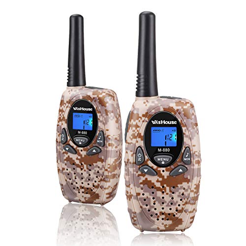 Preisvergleich Produktbild Walkie Talkie Kinder Funkgeräte Set Walki Talki Walky Talky Kinder Spy-Gear Spielzeuge Geschenk für Junge / Mädchen(M880 Wüste Tarnung)