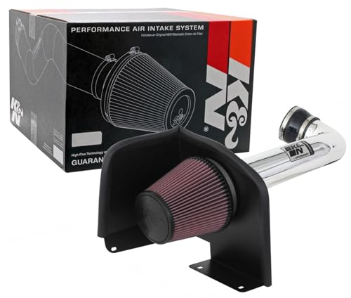 K&N Cold Air Intake System: High-Flow Air Filter, Increase Performance & Towing: Compatible with 2009-2014 Chevy/GMC/Cadillac Silverado, Suburban, Tahoe, Sierra, Yukon, Escalade, Avalanche, 77-3070KP