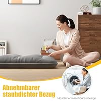 Giantex Japanische Futon Matratze 90x200 cm, Bodenmatratze 10cm Dicke, Tatami Matte Futonmatratze Faltbar & Tragbar, Klappmatratze Faltmatratze für Tatami, Rollmatratze mit Abnehmbarer Bezug – Ansicht 5