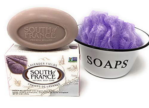 Lavender Bar Soap South of France Natural Body Care Triple Milled Bath Soap