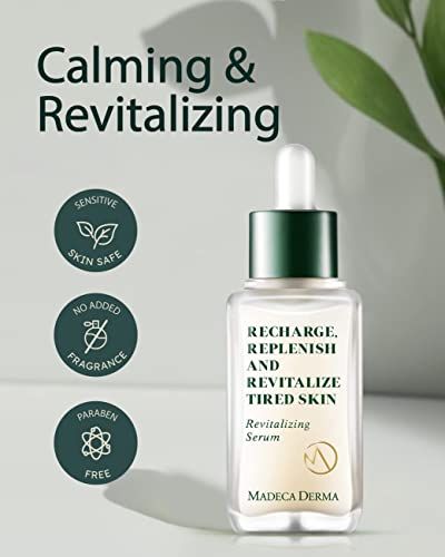 Madeca Derma Revitalizing Serum Age-Away Face Serum For Women - Recovery & Soothing Formula - Hydrating Facial Serum Korean Skincare For All Skin Types With Centella Asiatica, Hyaluronic Acid & Marine Collagen - 1.69 Fl.oz By Dongkook #TOP1